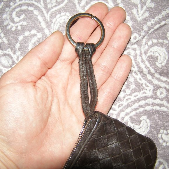 EUC Bottega Veneta Intrecciato Brown key pouch Card holder Buttery soft … - Picture 10 of 14
